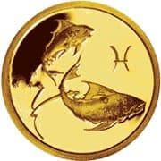 25 рублей 2003 года Знаки Зодиака - Рыбы