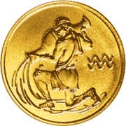 25 рублей 2003 года Знаки Зодиака - Водолей
