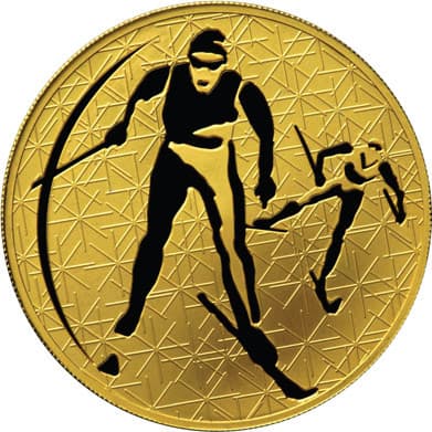 200 рублей 2010 года Лыжные гонки