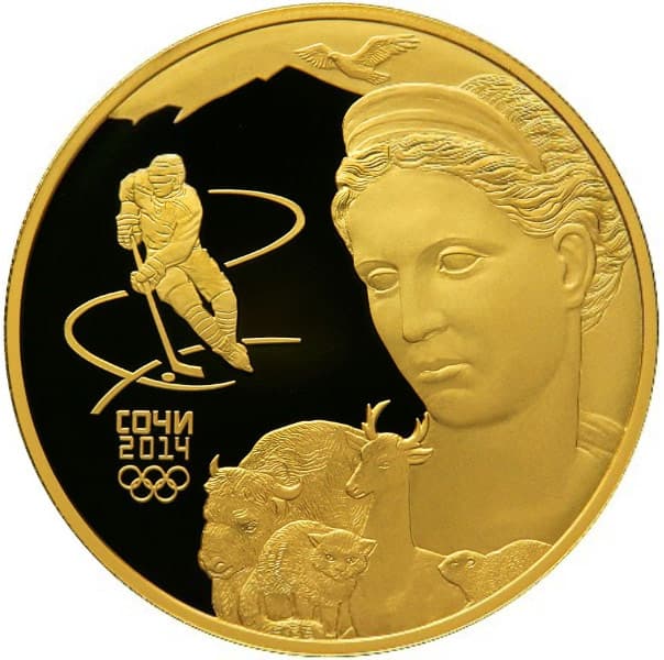 1000 рублей 2012 года Олимпийские игры в Сочи. Фауна
