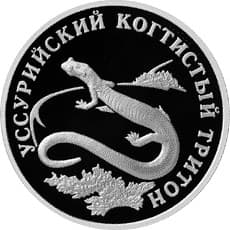 1 рубль 2006 года Уссурийский когтистый тритон