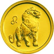 25 рублей 2002 года Знаки Зодиака - Лев