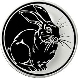 3 рубля 2010 года Лунный календарь - Кролик