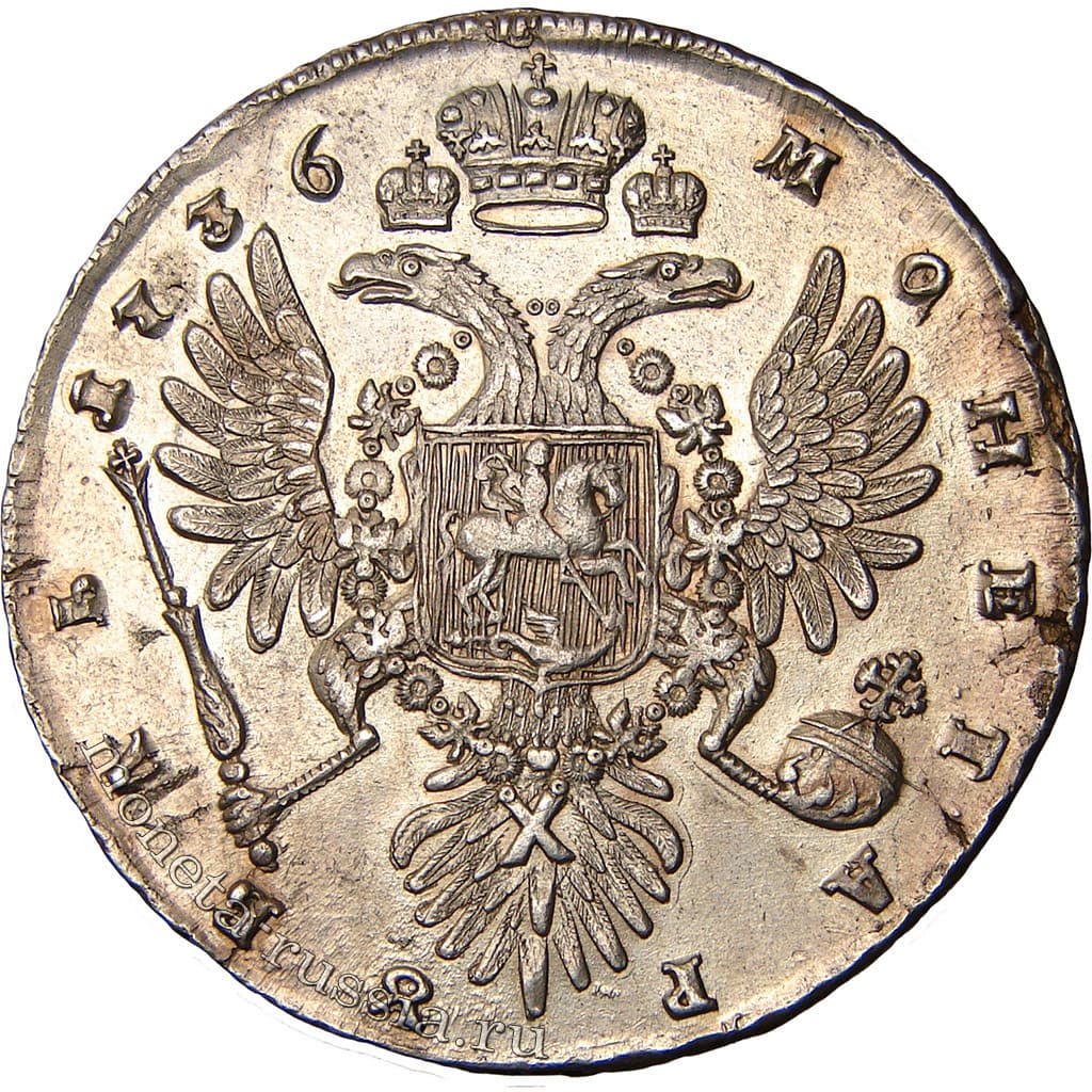 Монета времён Анны Иоановны. Купить рубль анны